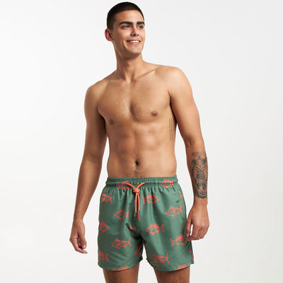 Swim Shorts - Skip Jacks | Army Green