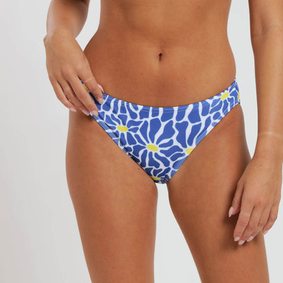 Ladies Bikini Bottoms - Flowers | Blue