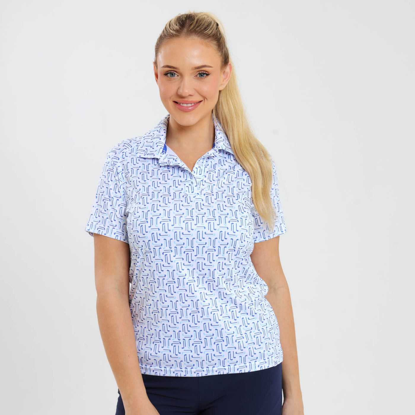 Ladies Golf Shirt - Clubs | Blue