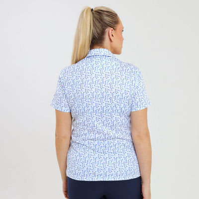 Ladies Golf Shirt - Clubs | Blue