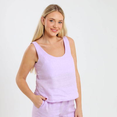 Ladies Linen - Cami | Lilac