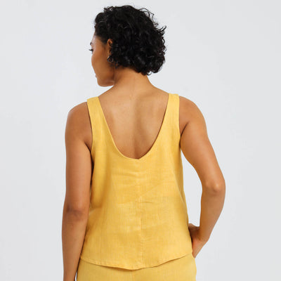 Ladies Linen - Cami | Mustard