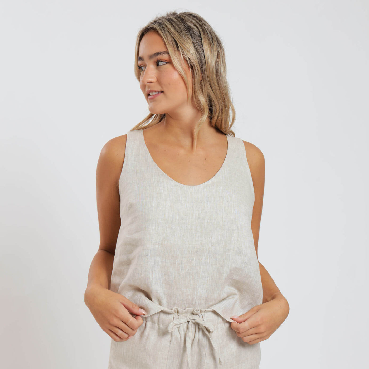 Ladies Linen - Cami | Natural