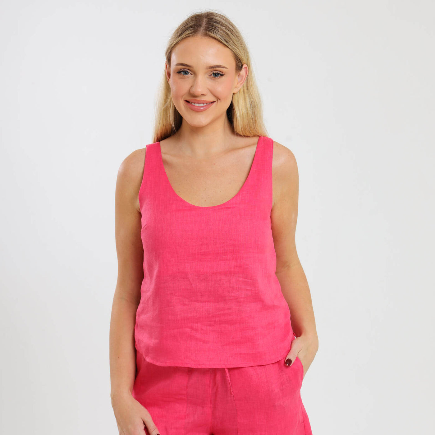 Ladies Linen - Cami | Watermelon