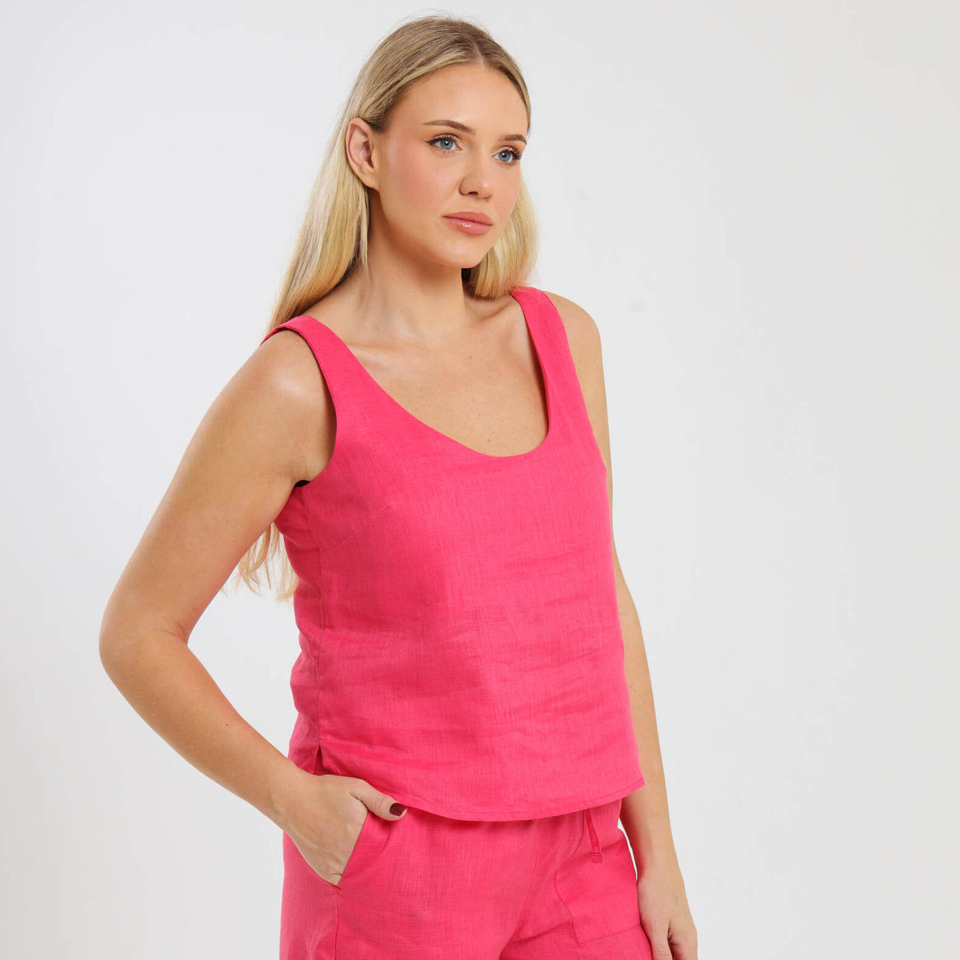 Ladies Linen - Cami | Watermelon