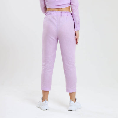 Ladies Linen - Pants | Lilac