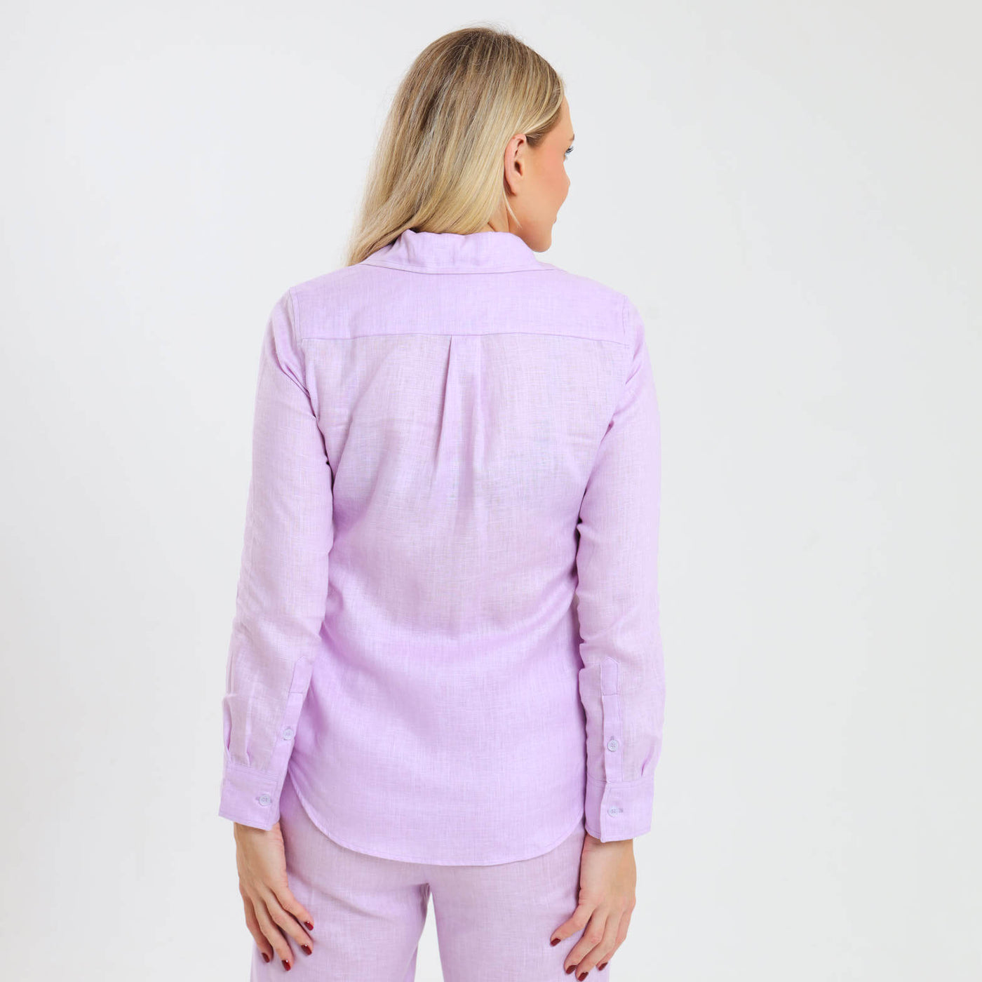 Ladies Linen - Long Sleeve Shirt | Lilac