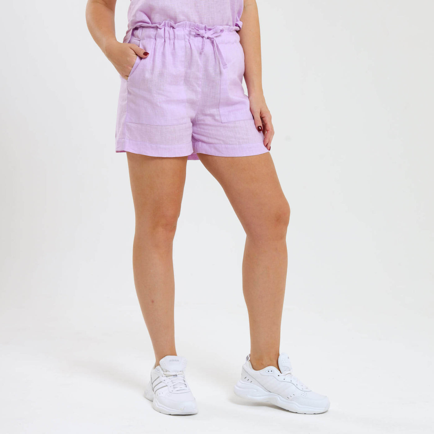 Ladies Linen - Shorts | Lilac