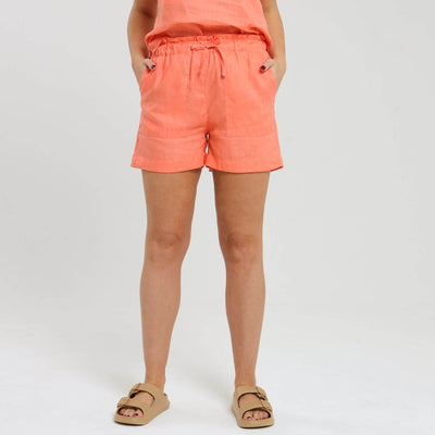 Ladies Linen - Shorts | Peach Fuzz