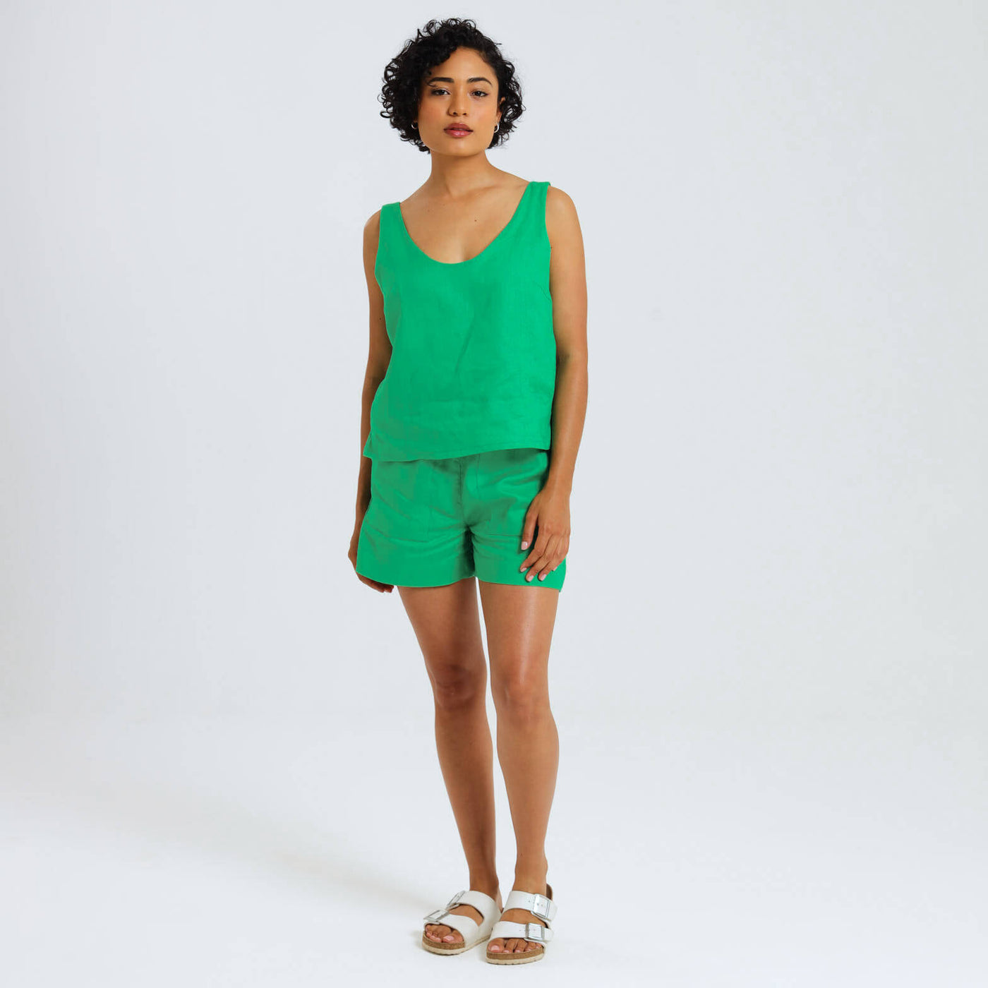 Ladies Linen - Shorts | Green