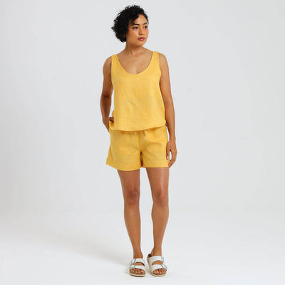 Ladies Linen - Cami | Mustard