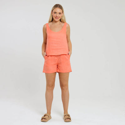 Ladies Linen - Cami | Peach Fuzz