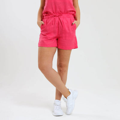 Ladies Linen - Shorts | Watermelon