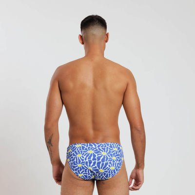 Mens Briefs - Flowers | Blue