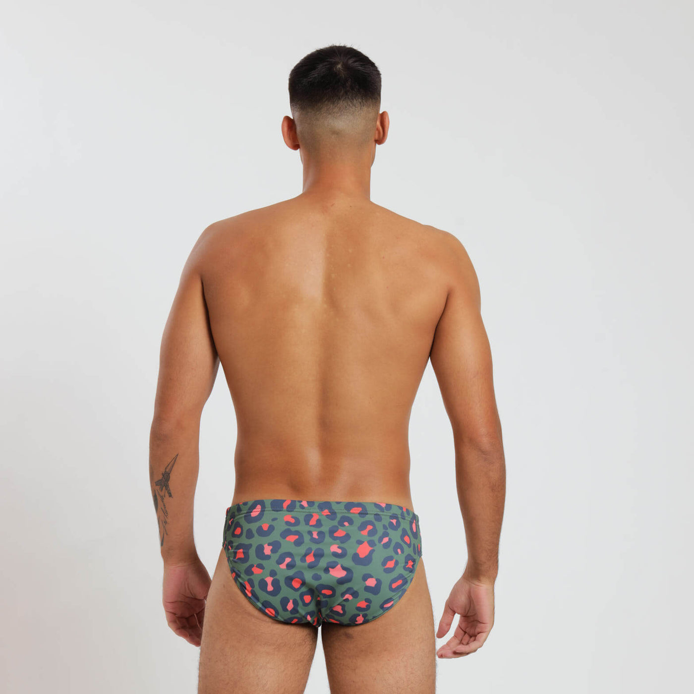 Mens Briefs - Leopard | Army Green