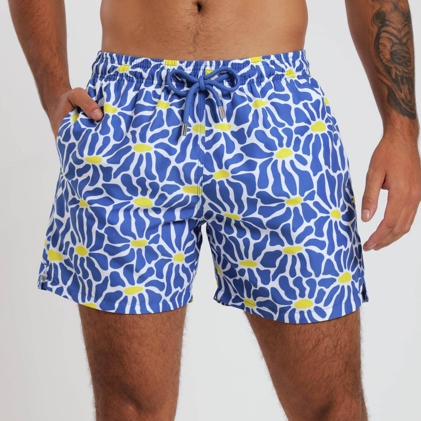 Swim Shorts - Flowers | Blue